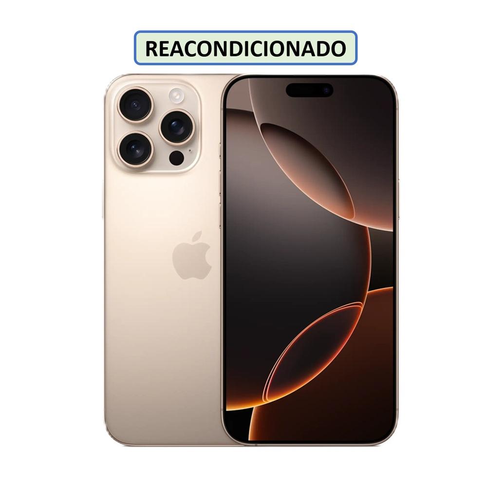 CELULAR APPLE IPHONE 16 PRO MAX ESIM 256GB 8GB DESERT-TITANIUM (REACONDICIONADO)