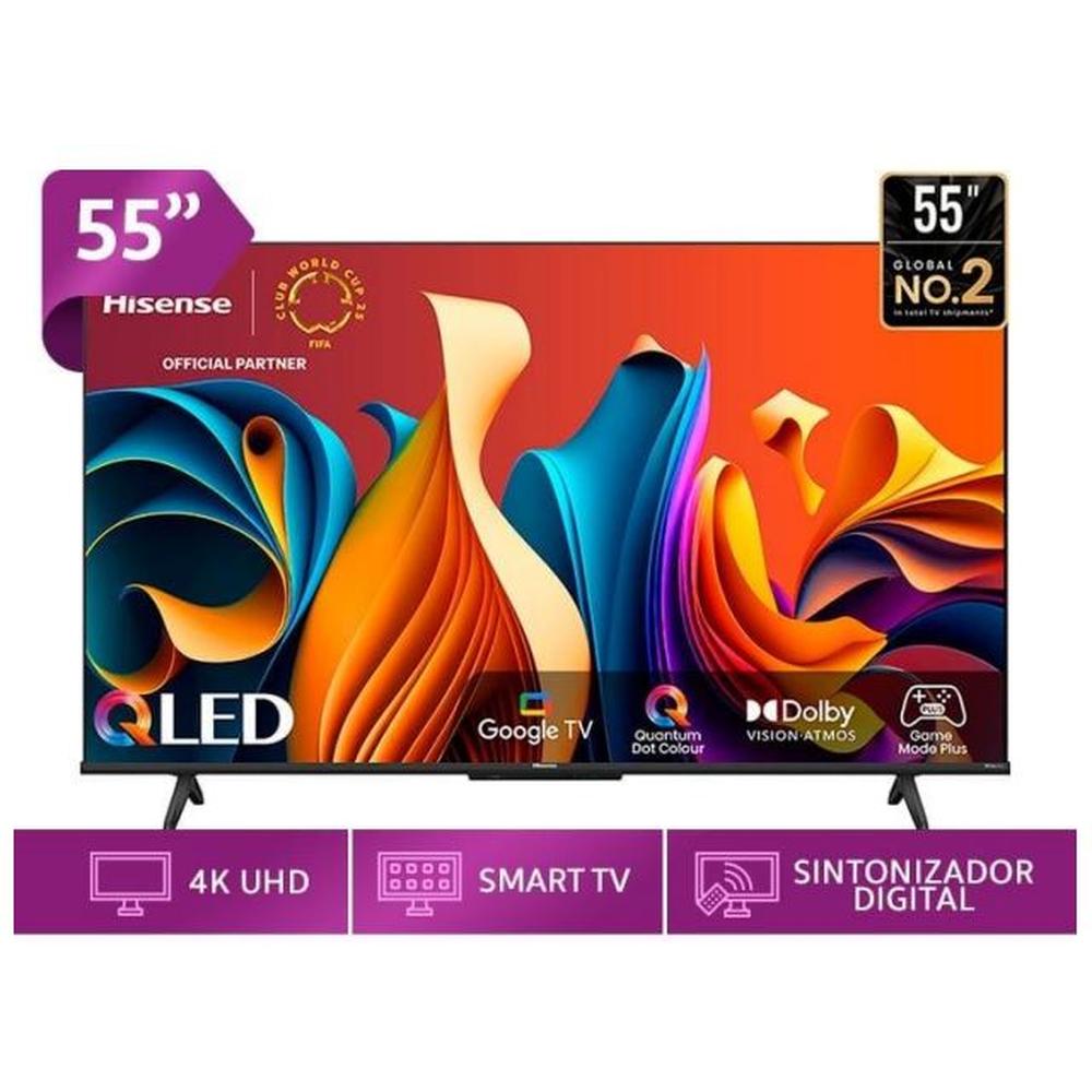 TELEVISOR HISENSE 55” QLED CON GOOGLE TV 55Q6N