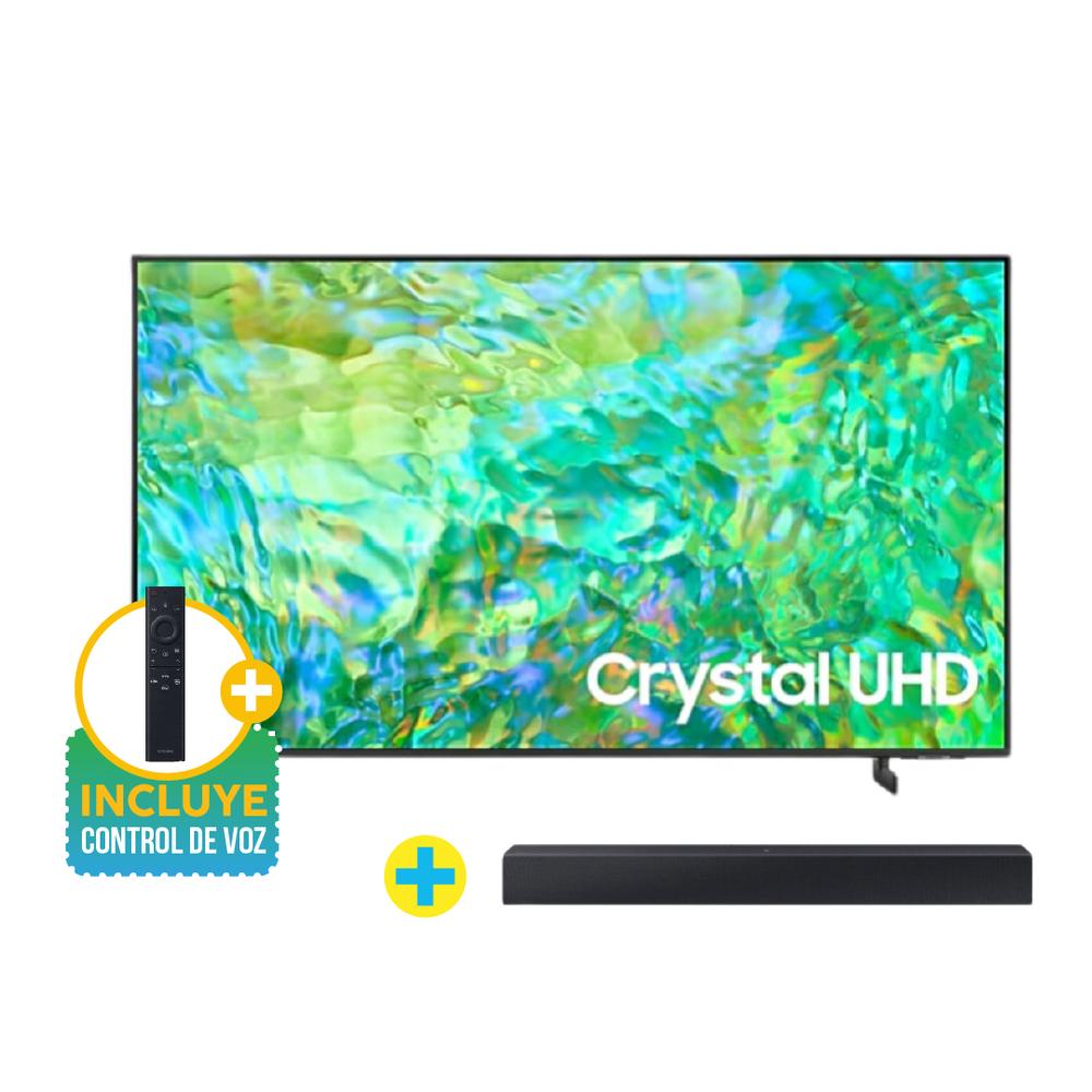 TELEVISOR SAMSUNG 65" - UN65DU8200GXPE + BARRA DE SONIDO SAMSUNG HW-C400/PE