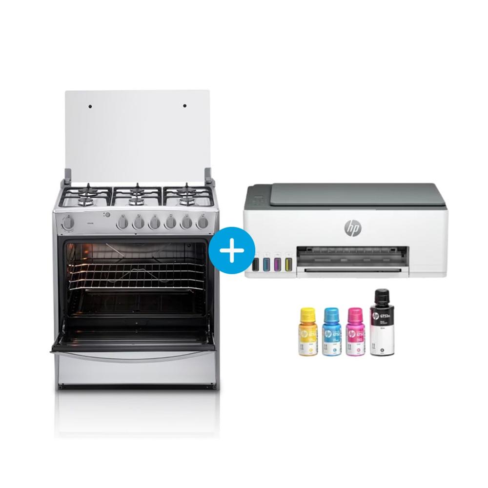 COCINA INDURAMA CATALUÑA QZ 6 HORNILLAS Y  IMPRESORA HP SMART TANK 580 (COMBO)