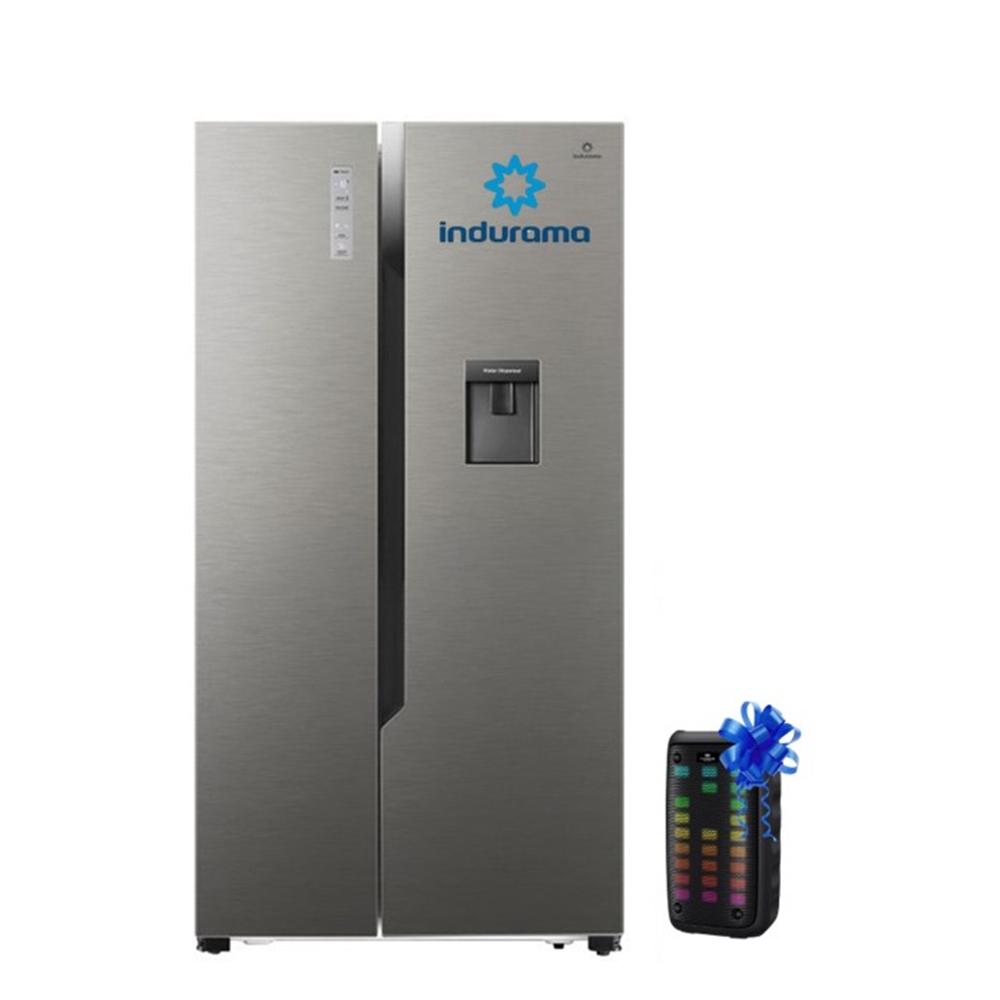 REFRIGERADORA INDURAMA 508 LTS NO FROST SIDE BY SIDE RI-788DI + PARLANTE EVERSOUND EV5000 DE REGALO
