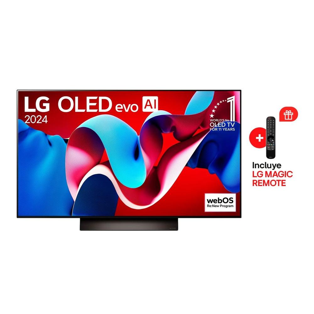 TELEVISOR LG SMART TV 65" OLED EVO AI 4K UHD OLED65C4PSA (2024)
