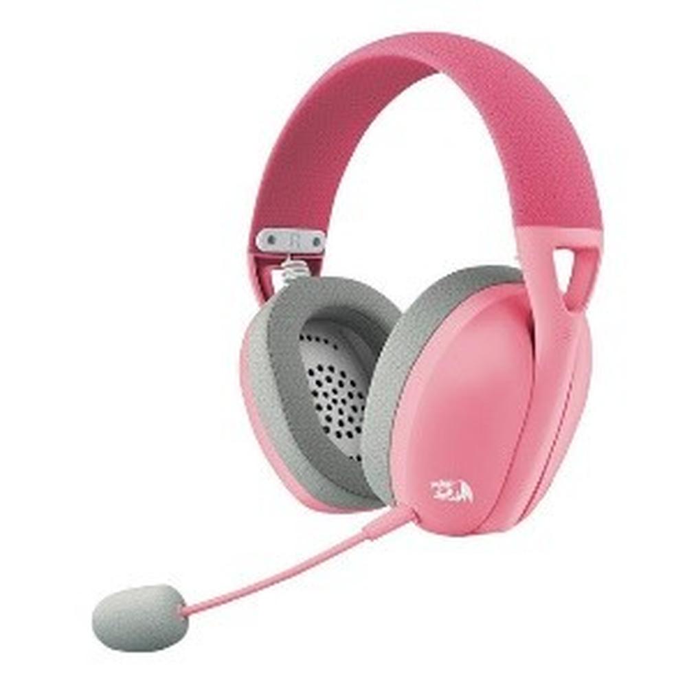AUDIFONOS GAMING INALÁMBRICOS REDRAGON IRE H848,WIRELESS 2.4GHZ,BLUETOOTH,COLOR ROSADO