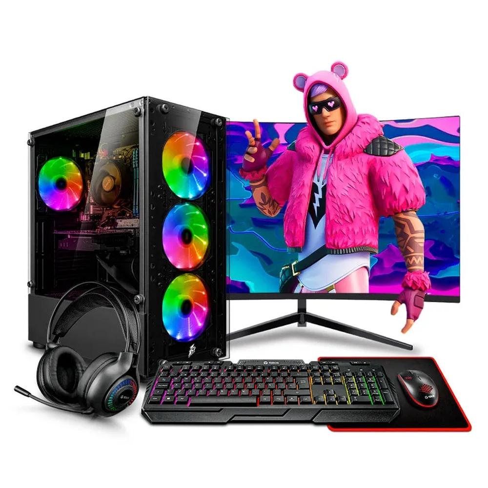 MI PC LISTA - PC GAMER DRACO RGB CORE I7 6TH 32GB 500GB 24" CURVO RTX3050 6GB MIPCLISTA - MI PC LISTA 2499ALT3103