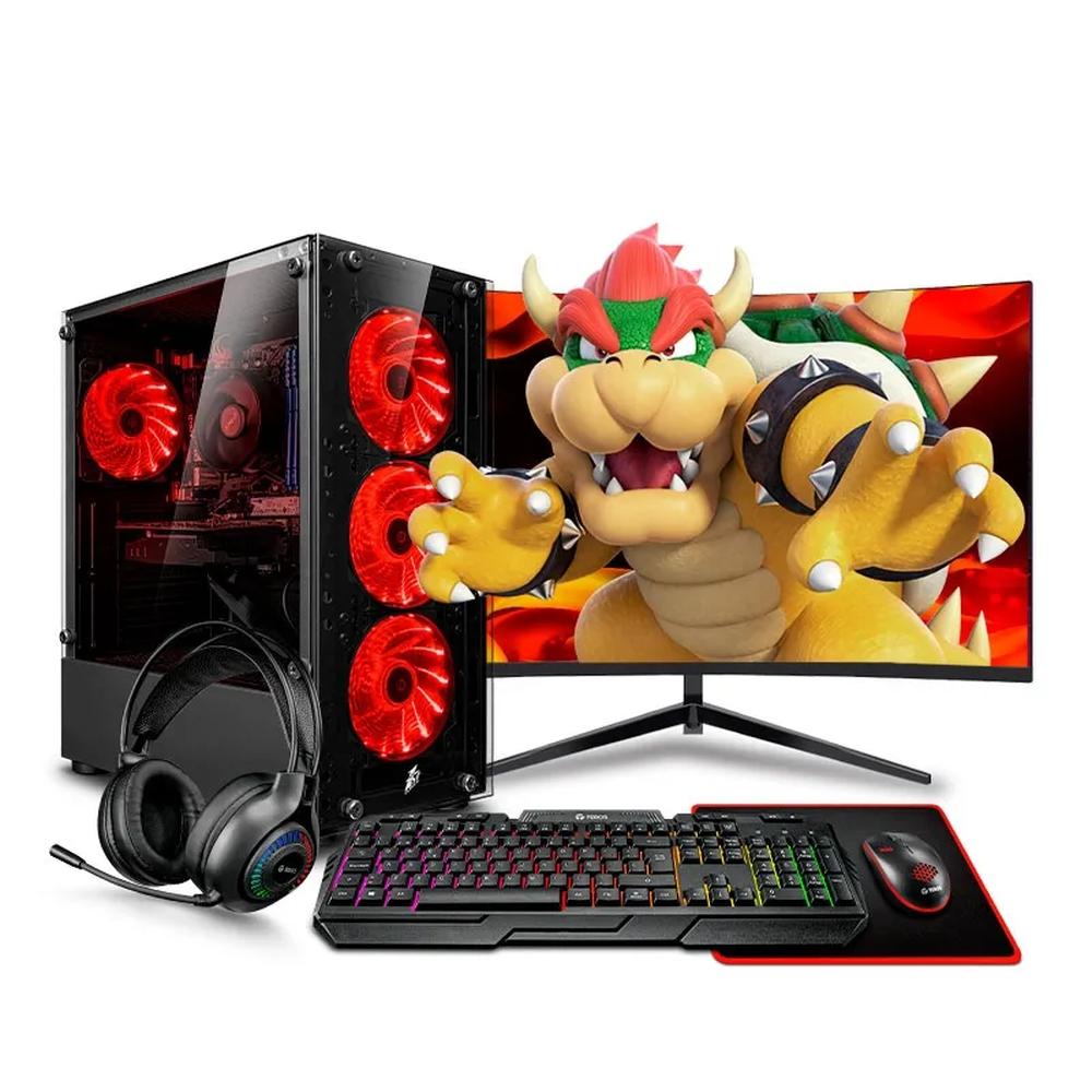 MI PC LISTA - PC GAMER DRACO RED CORE I7 8TH 32GB 500GB 24" CURVO RTX3050 6GB MIPCLISTA - MI PC LISTA 2549ALT0503 2549ALT0503