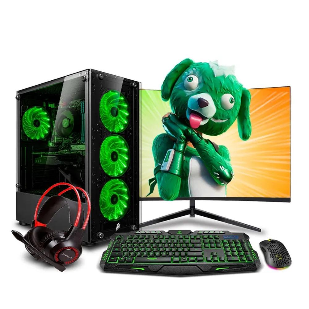 MI PC LISTA - PC GAMER DRACO GREEN CORE I5 12400F 16GB 500GB 24" CURVO RTX3050 6GB MIPCLISTA - MI PC LISTA 2999ALT3103