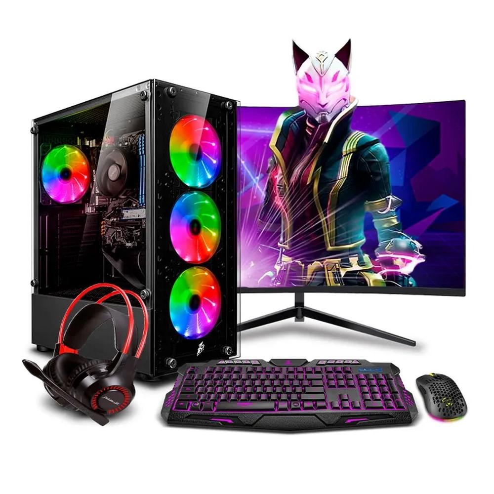 MI PC LISTA - PC GAMER DRACO RED PLUS INTEL CORE I5 14400F 32GB 500GB 24" CURVO RTX3050 8GB MIPCLISTA - MI PC LISTA 3599ALT0302