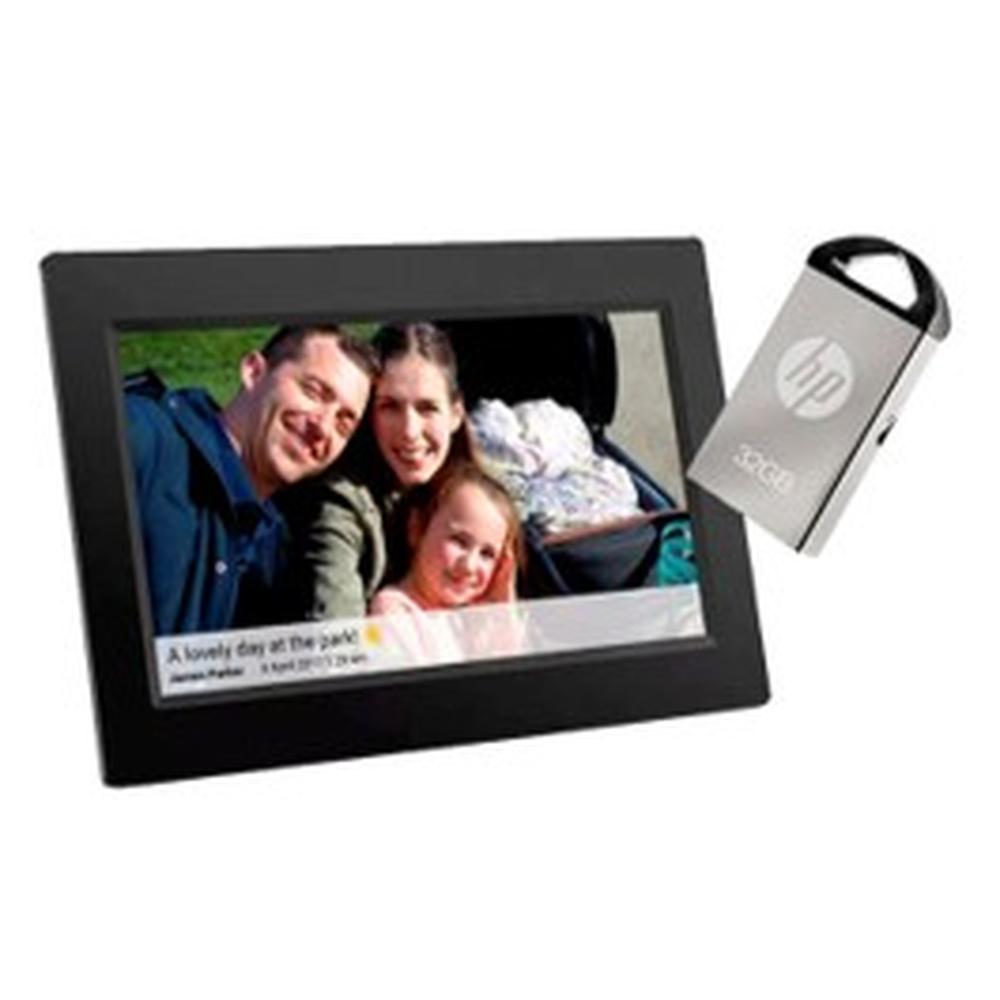 COMBO TABLET  PORTA RETRATOS ADVANCE + MEMORIA USB HP V222W