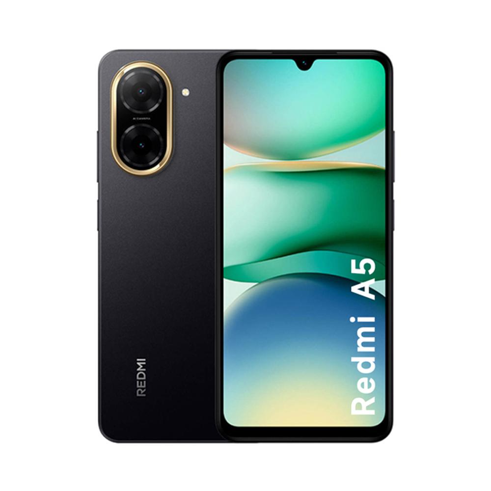 CELULAR XIAOMI REDMI A5 128GB 4GB RAM NEGRO PANTALLA 6.88”, 120HZ, CÁMARA DUAL IA 32MP