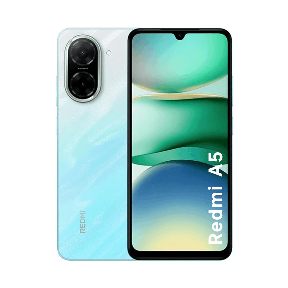CELULAR XIAOMI REDMI A5 64GB 3GB RAM AZUL PANTALLA 6.88”, 120HZ, CÁMARA DUAL IA 32MP