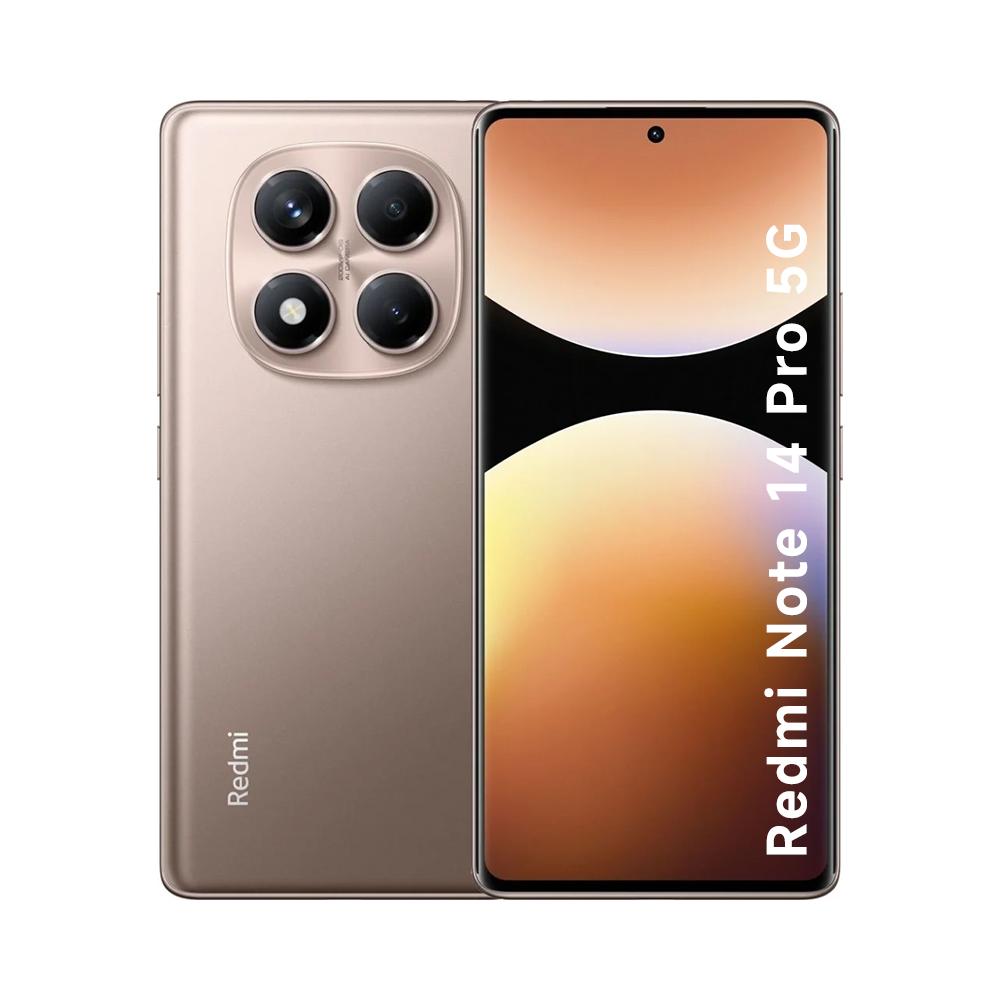 CELULAR XIAOMI REDMI NOTE 14 PRO 5G DORADO 200MPX 256GB 8GB RAM