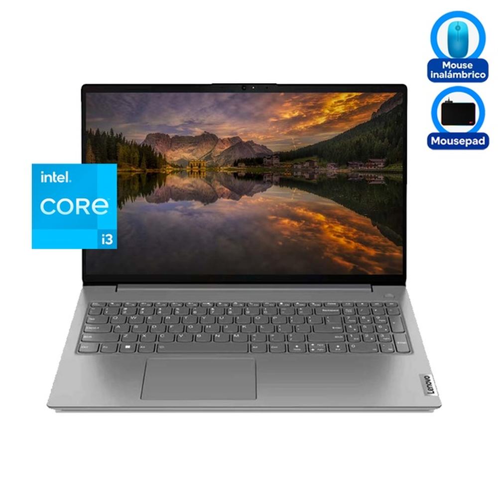 LAPTOP LENOVO V15 G4 IRU, 15.6 FHD TN, INTEL CORE I3-1315 HASTA 4.5 GHZ, 8GB DDR4, 512 GB SSD, TECLADO EN ESPAÑOL, COLOR GRIS