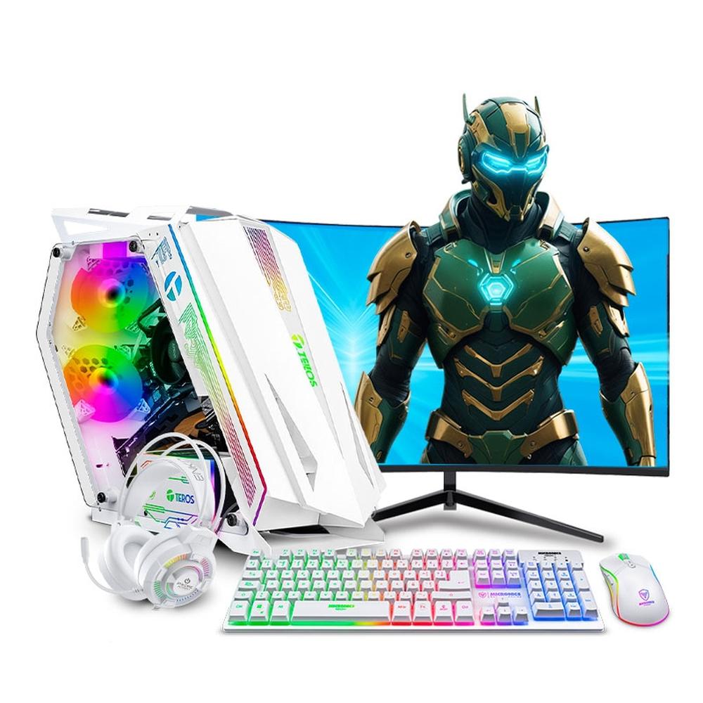 MI PC LISTA - PC GAMER DRACO WHITE RGB CORE I7 12700F 32GB DDR5 1TB 24" CURVO RTX5060 8GB MIPCLISTA - MI PC LISTA