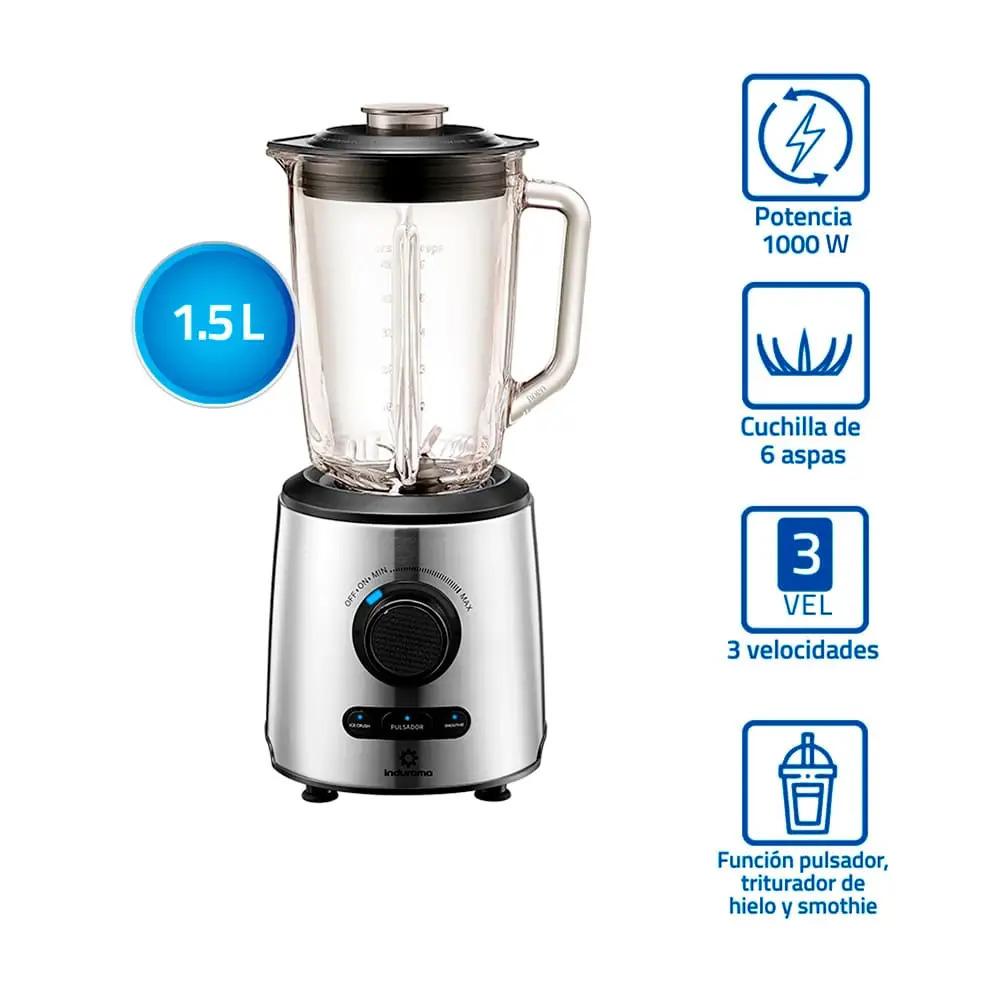 LICUADORA INDURAMA LI-INX  1.5L INOX