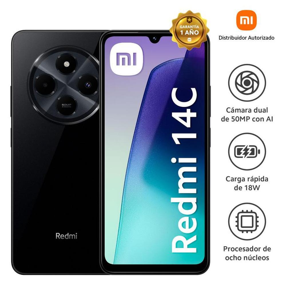 CELULAR XIAOMI REDMI 14C 4GB 256GB NEGRO