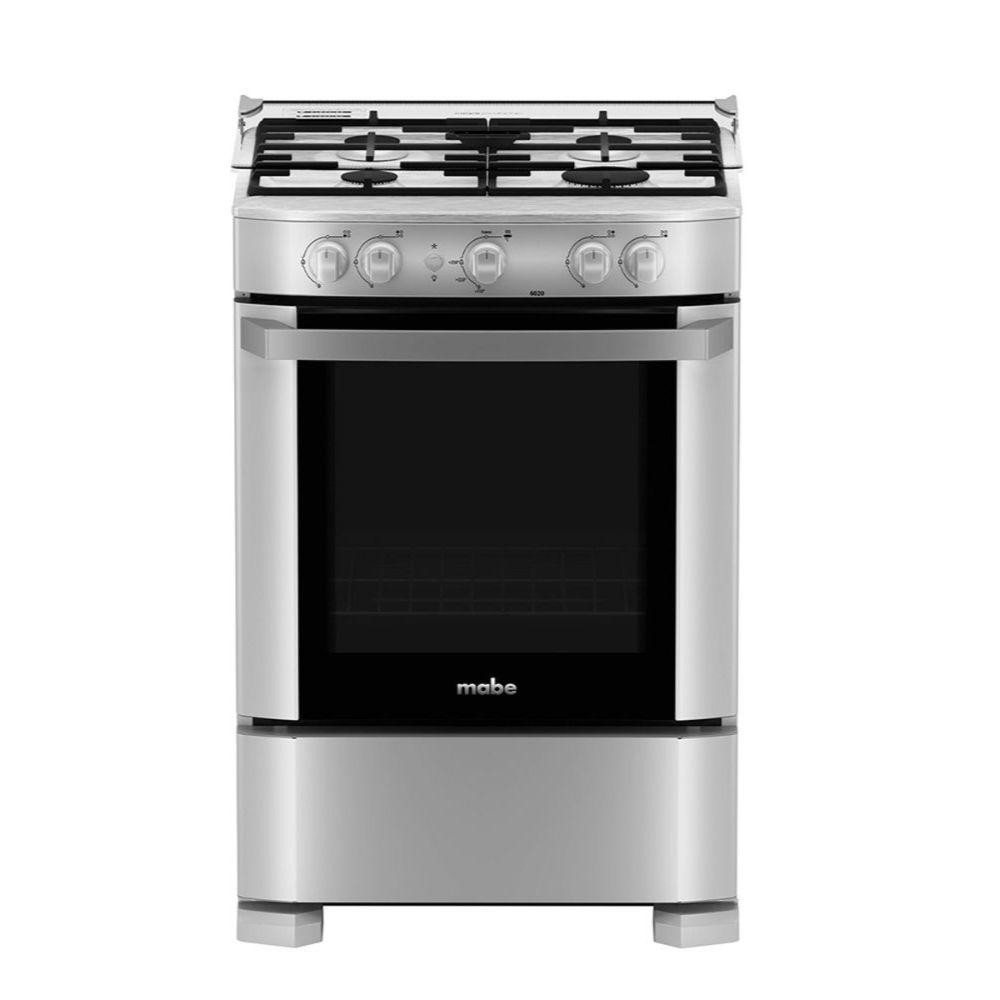 COCINA A GAS MABE CMP6020FG1 24" 4 HORNILLAS SILVER