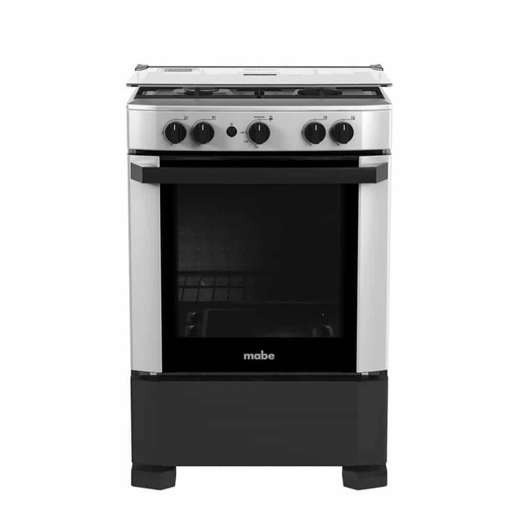 COCINA GAS MABE CMP6011FG1 24" SILVER 4 HORNILLAS