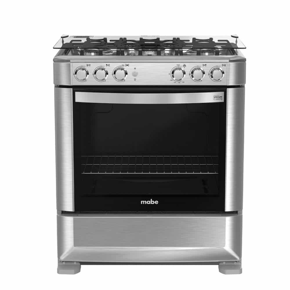 COCINA A GAS MABE 30" 5 HORNILLAS CMP7628FX0 INOX