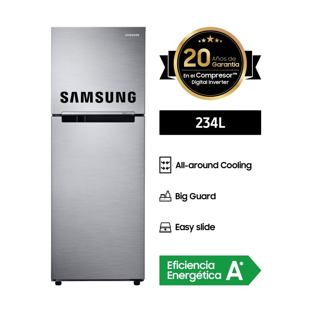 REFRIGERADORA SAMSUNG RT22FARADS8 234L PLATA