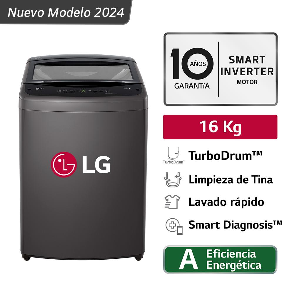 LAVADORA AUTOMÁTICA LG WT16BVTB 16KG NEGRO
