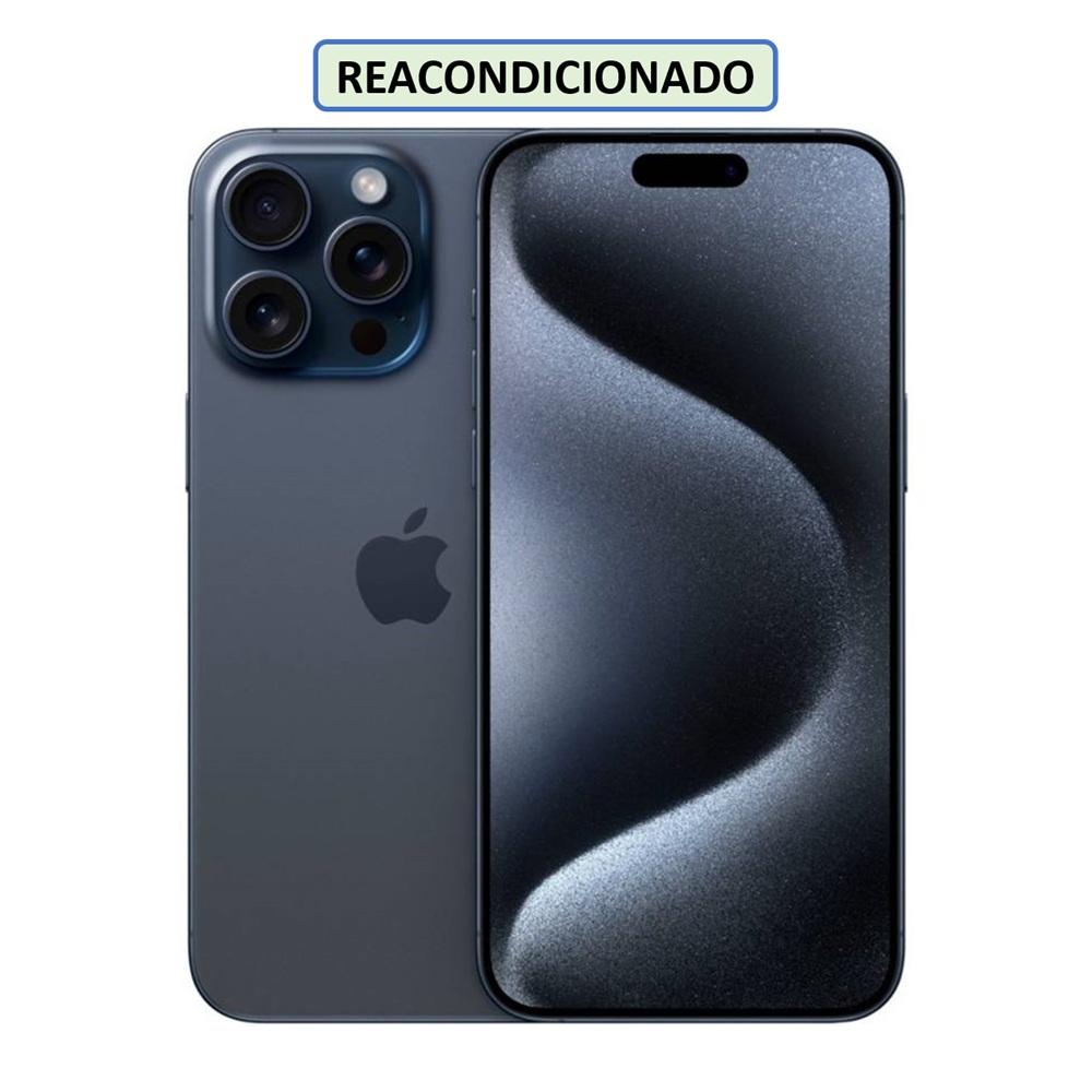 CELULAR APPLE IPHONE 15 PRO MAX ESIM 256GB 8GB AZUL-TITANIO (REACONDICIONADO)