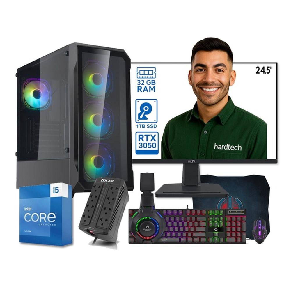 PC COMPUTADORA GAMER PROCESADOR AMD RYZEN 7 5700G, 16GB RAM, SSD 500GB, RTX-3050
