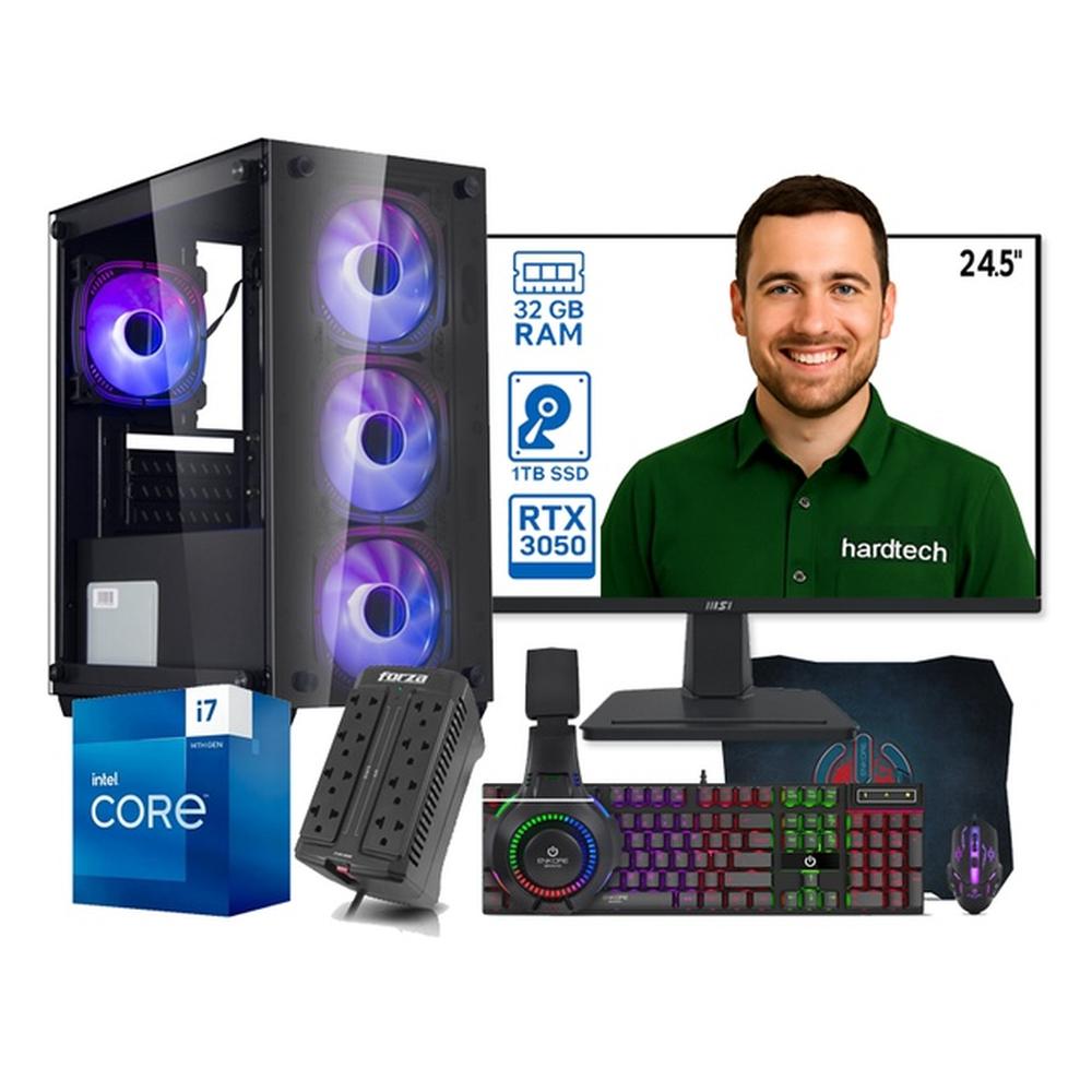 PC COMPUTADORA GAMER PROCESADOR INTEL CORE I7-14700F, 32GB RAM, SSD 1TB, RTX 3050