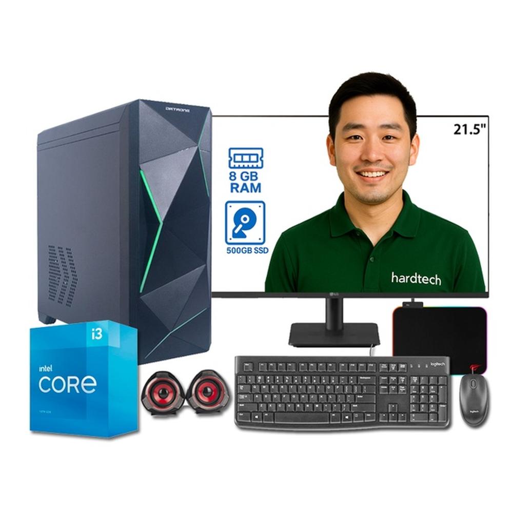 PC DE ESCRITORIO PROCESADOR INTEL CORE I3-10105, 8GB RAM, SSD 500GB