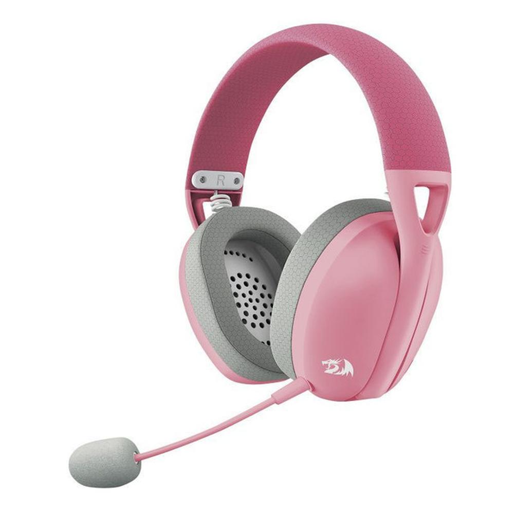 AUDIFONOS GAMING INALÁMBRICOS REDRAGON IRE H848,WIRELESS 2.4GHZ,BLUETOOTH,COLOR ROSADO