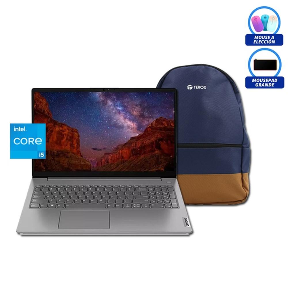 LAPTOP LENOVO V15 G4 IRU, 15,6 FHD, INTEL CORE I5-13420H HASTA 4.6 GHZ, 8GB DDR4 3200 MHZ, 512GB SSD, TECLADO EN ESPAÑOL, COLOR GRIS