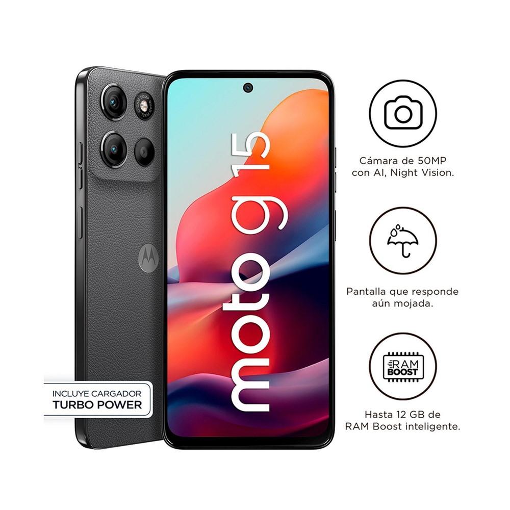 CELULAR MOTOROLA G15 XT2521-2 TD 6.7" 4GB 256GB SS GRIS