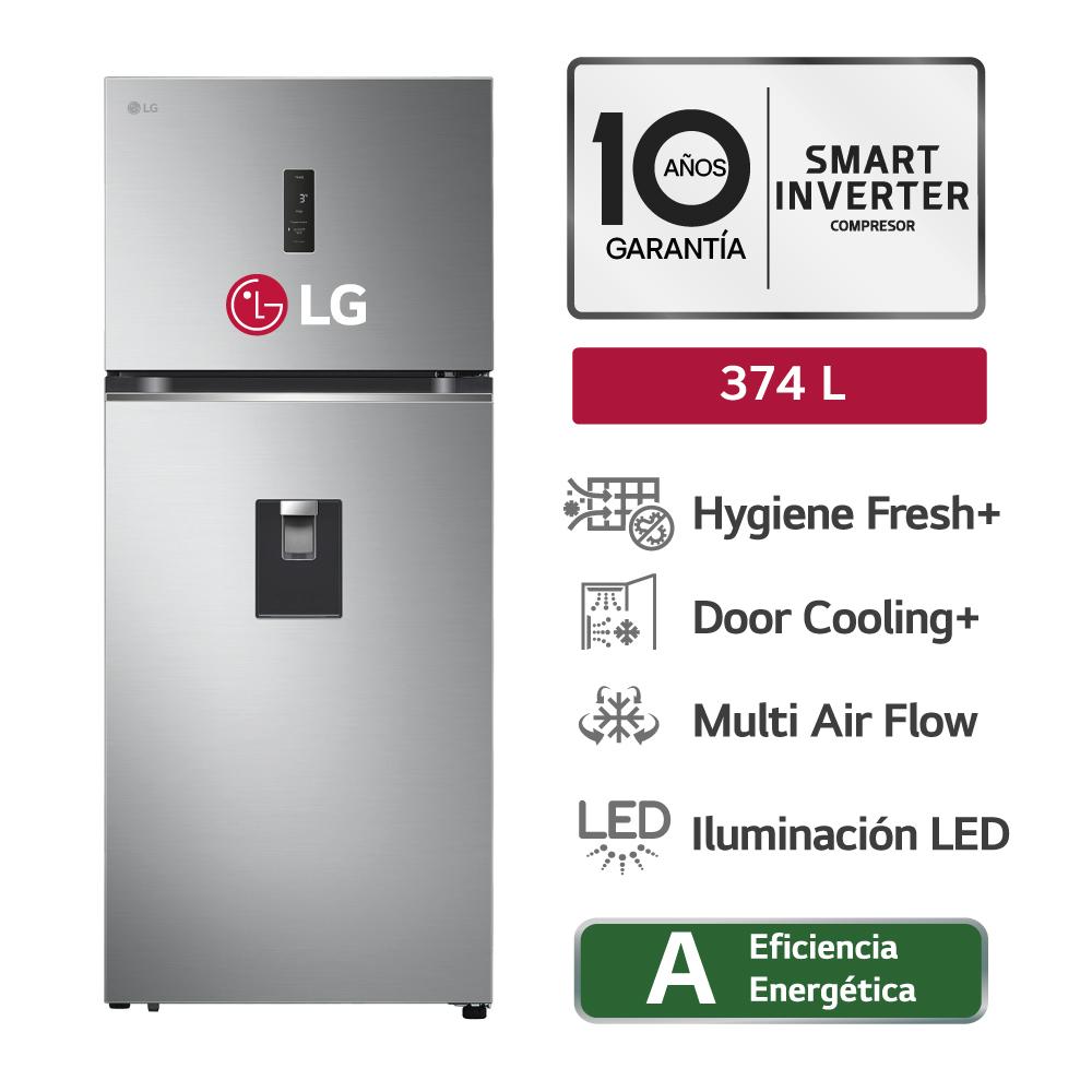 REFRIGERADORA LG GT37SGP 374L GRIS C/D