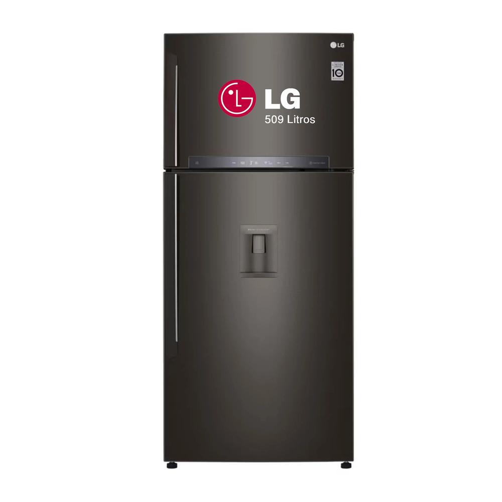 REFRIGERADORA LG TOP FREEZER 509L HYGIENE FRESH THINQ GT51SGD NEGRO ACERO