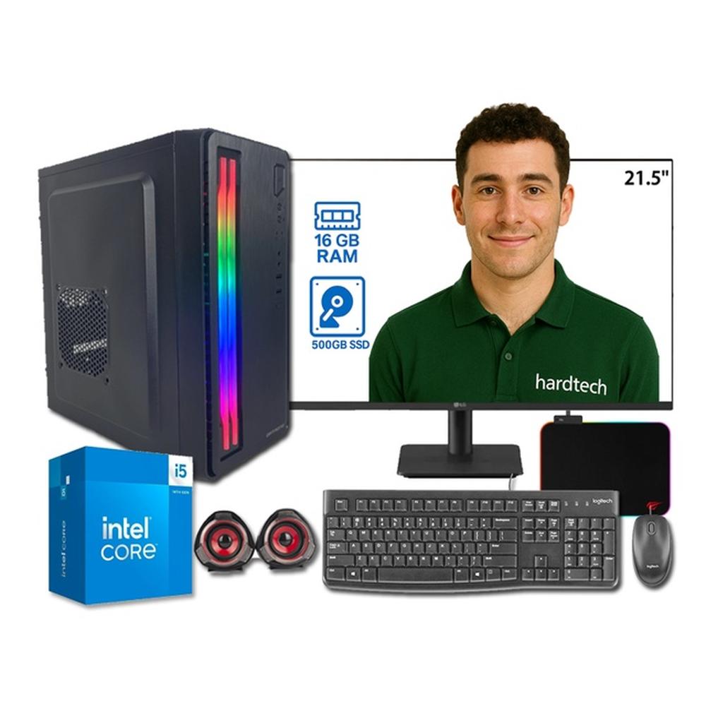 COMPUTADORA DE ESCRITORIO PROCESADOR INTEL CORE I5-14400, 16GB RAM, 500 GB SSD