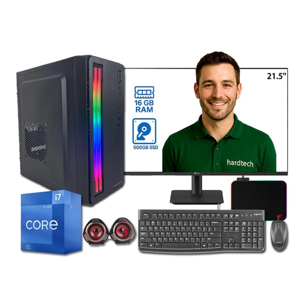 COMPUTADORA DE ESCRITORIO PROCESADOR INTEL CORE I7-12700, 16GB RAM, 500 GB SSD