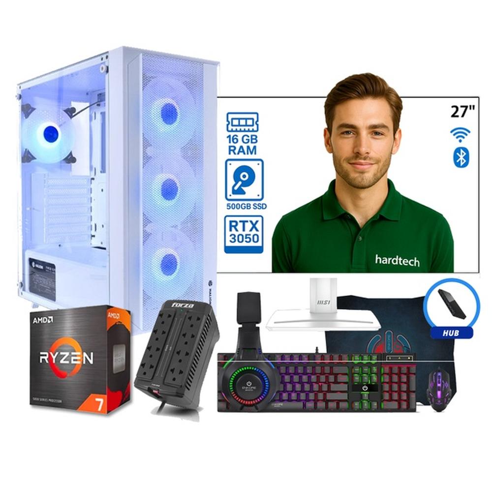 PC COMPUTADORA GAMER PROCESADOR AMD RYZEN 7 5700G, 16GB RAM, SSD 500GB, RTX-3050