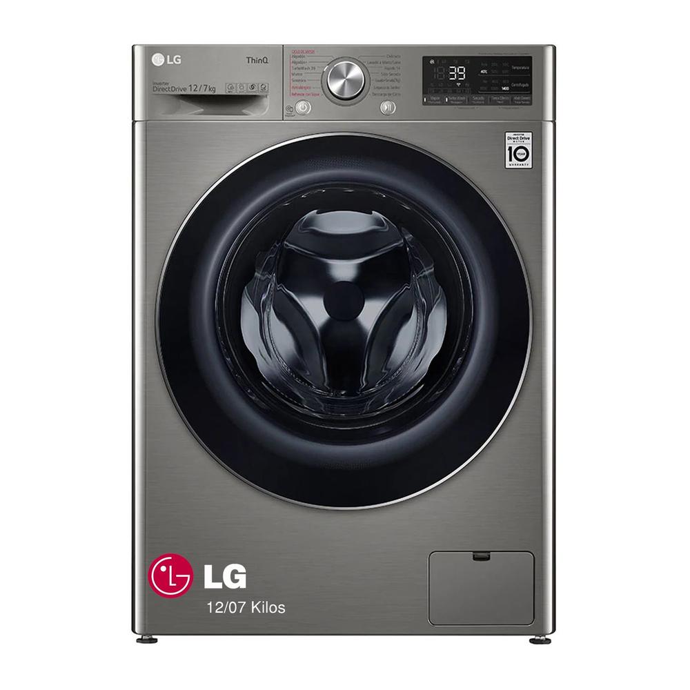 LAVASECA LG CARGA FRONTAL 12/7 KG AI DD WIFI WD12PVC3S6C PLATINO
