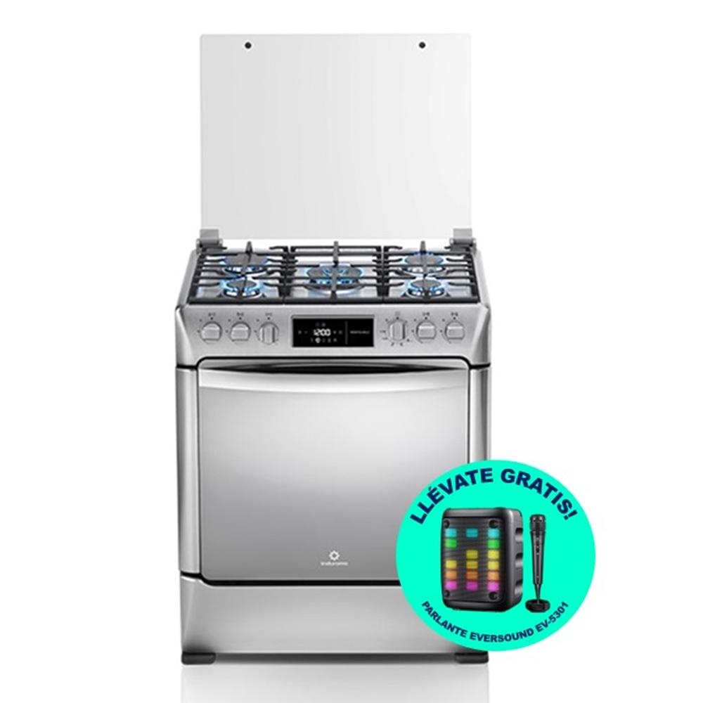 COCINA GLP INDURAMA MONTECARLO ZAFIRO 5 HORNILLAS + PARLANTE EVERSOUND EV-5301 DE REGALO