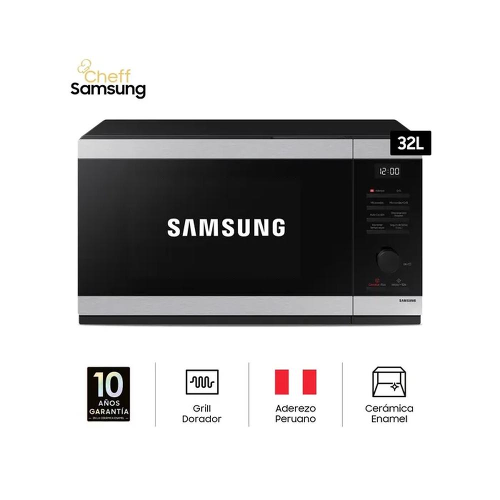 HORNO MICROONDAS SAMSUNG 32 LTS MG32DG4524ATPE NEGRO