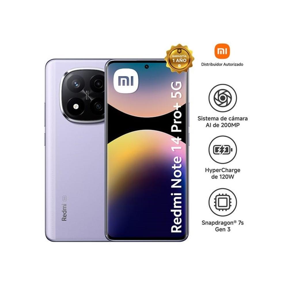 CELULAR DESBLOQUEADO REDMI NOTE 14 PRO+ 5G LAVENDER PURPLE 8G