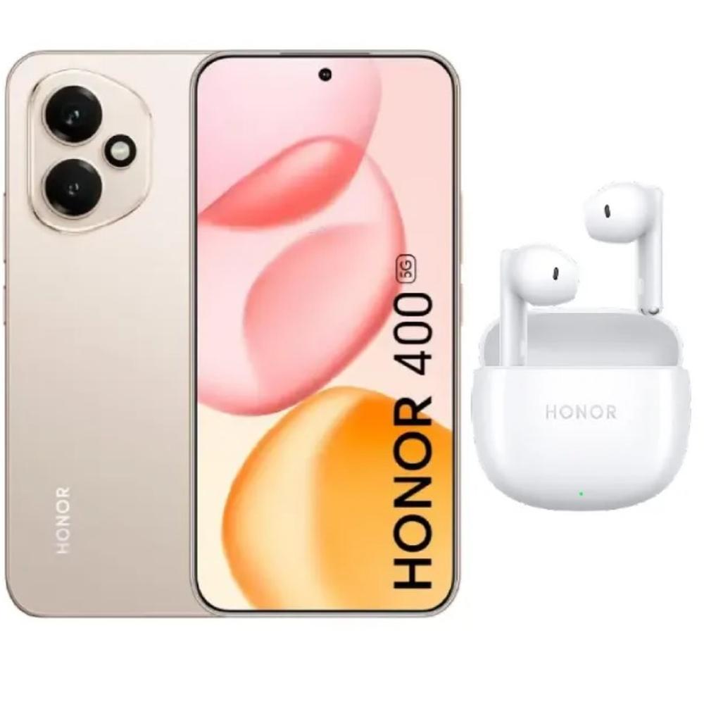 CELULAR HONOR 400 12GB+512GB DORADO+ AUDIFONOS EARBUDS X7I BLANCO DE REGALO
