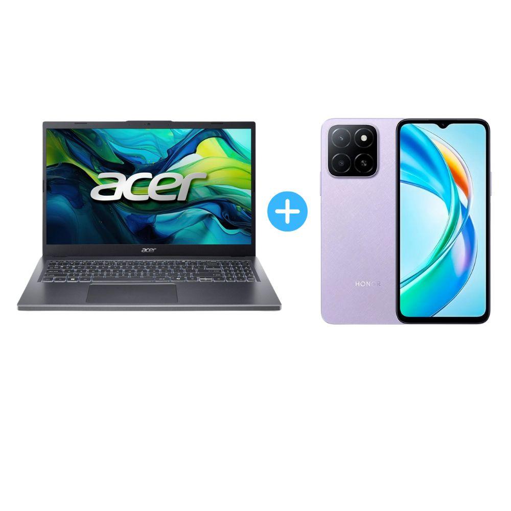 COMBO LAPTOP ACER ASPIRE 15 A15-51M-92MV CORE I9 512GB 16GB + CELULAR HONOR X5B