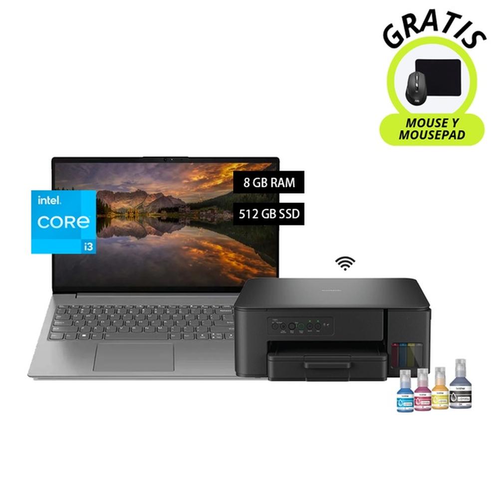 LAPTOP LENOVO PROCESADOR INTEL CORE I3 + IMPRESORA MULTIFUNCIONAL BROTHER DCP-T430W