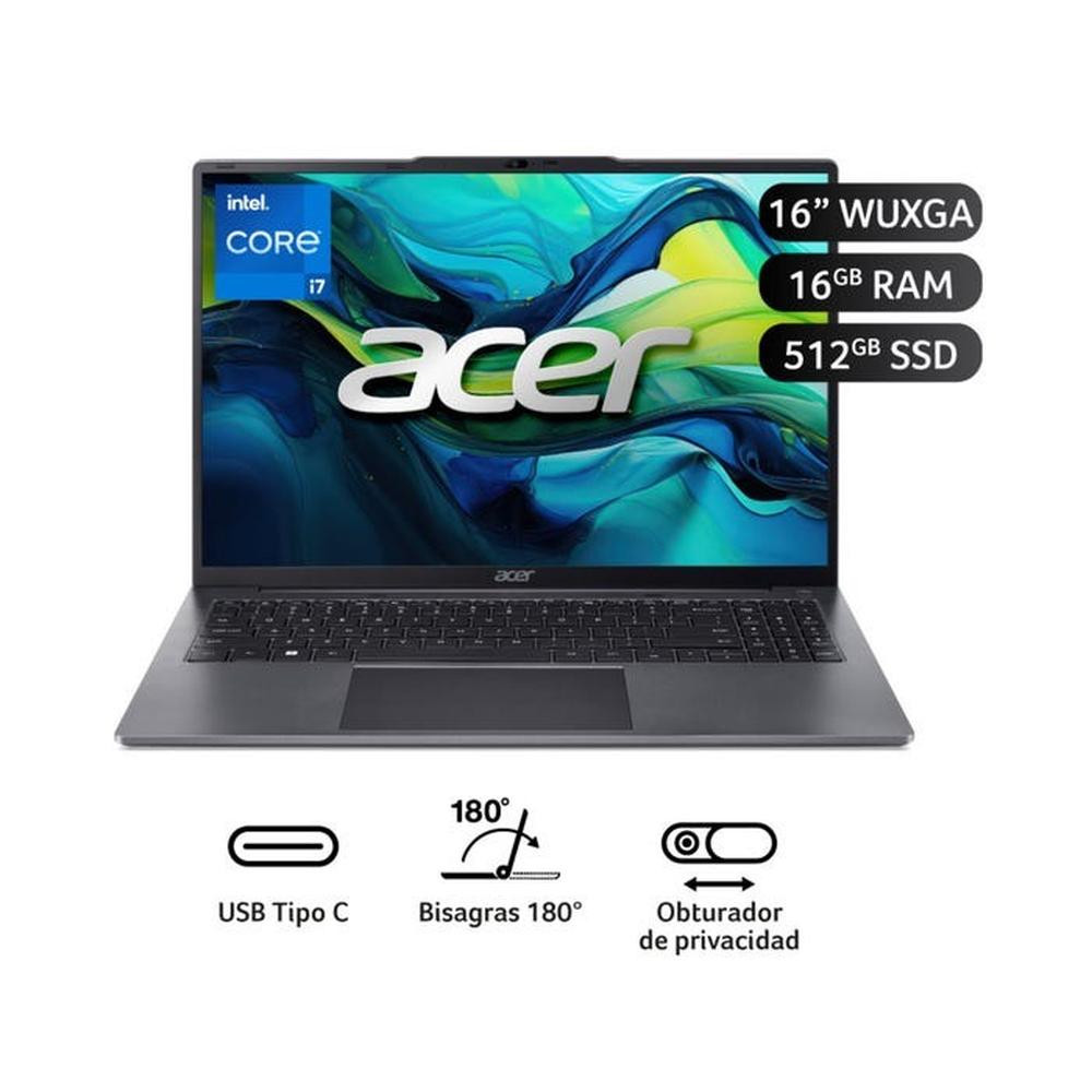 LAPTOP ACER 16.0" AL16-51P-7984 WUXGA CORE i7-1255U WIN11 16GB 512GB SSD