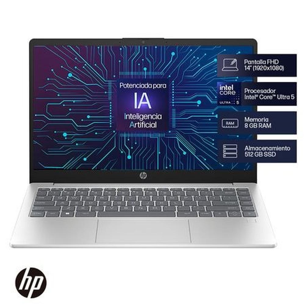 LAPTOP HP 14.0" 14-EP1001LA FULL HD CORE ULTRA 5-125H/IA 8GB 512GB SSD