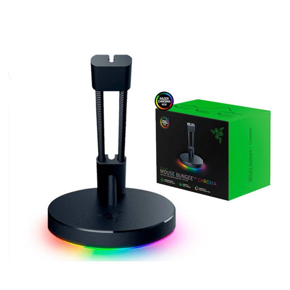 SUJETADOR DE CABLE RAZER BUNGLE V3, COLOR NEGRO