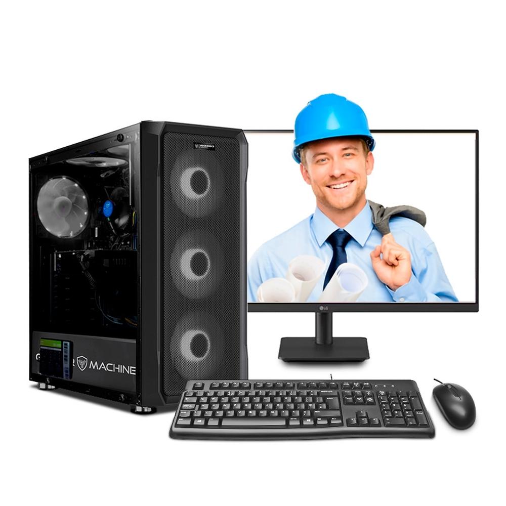 MI PC LISTA - PC INGENIERÍA Y DISEÑO CORE I5 12400F 32GB 500GB 24" IPS RTX3050 6GB MIPCLISTA - MI PC LISTA