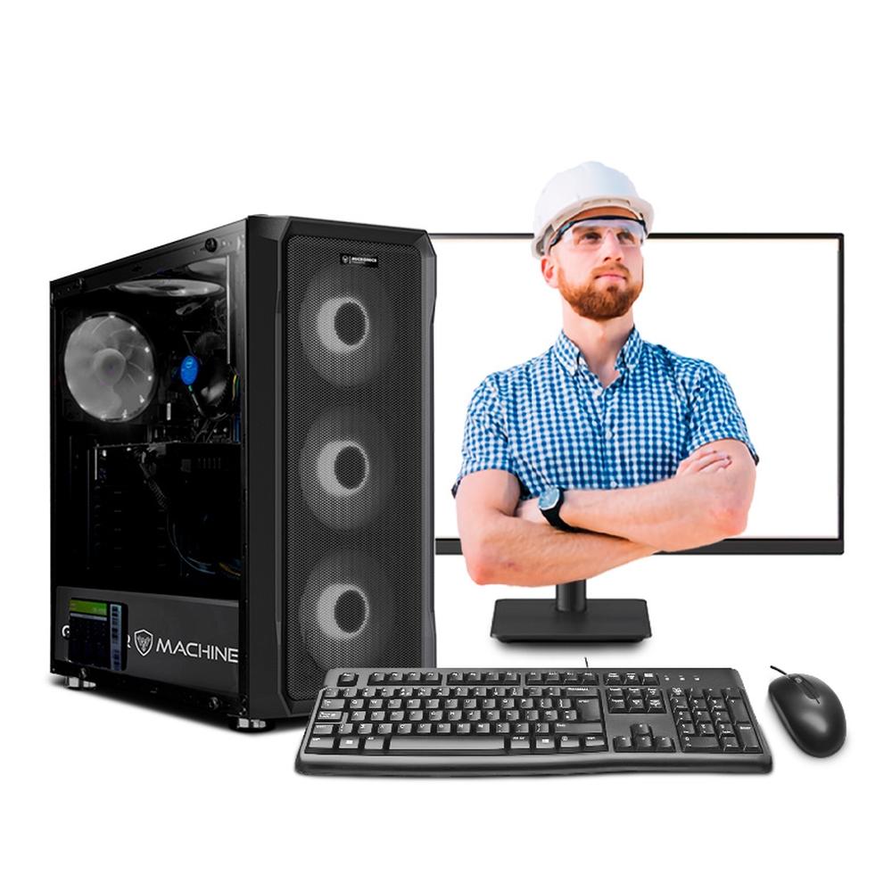 MI PC LISTA - PC INGENIERÍA Y DISEÑO CORE I5 14400F 32GBDDR5 500GB 24" IPS RTX5050 8GB MIPCLISTA - MI PC LISTA