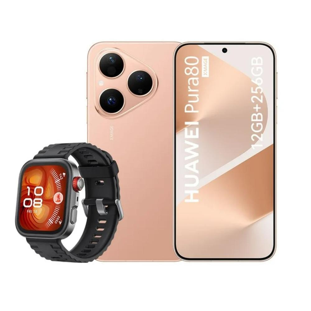 CELULAR HUAWEI PURA 80 12GB+256GB DORADO + WATCH FIT 4 PRO DE REGALO