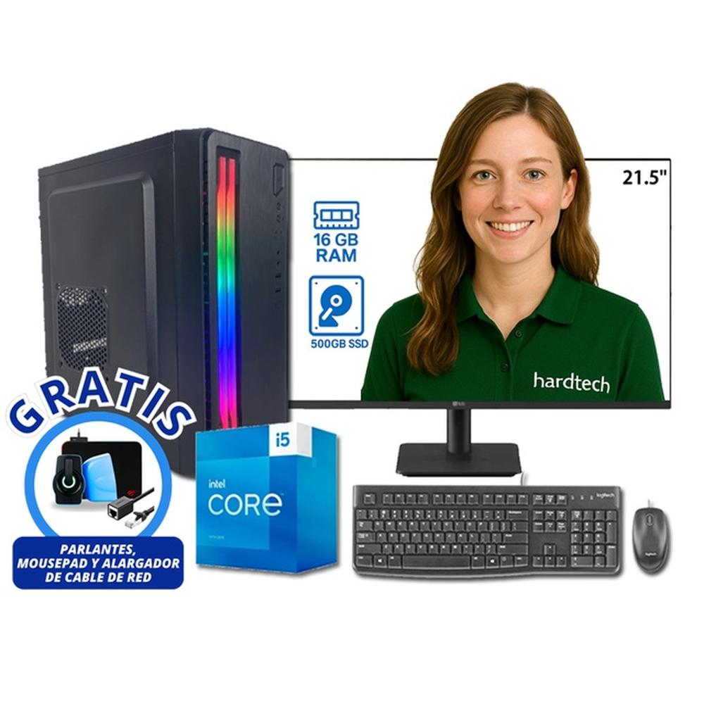 COMPUTADORA DE ESCRITORIO PROCESADOR INTEL COREI5-13400, 16GB RAM, 500 GB SSD
